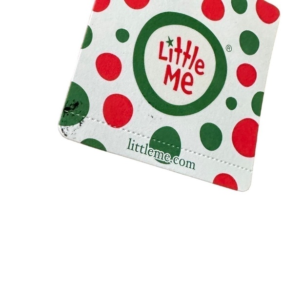 Little Me NEW My First Christmas Embroidered Onesie Size 6 Months - Picture 4 of 8